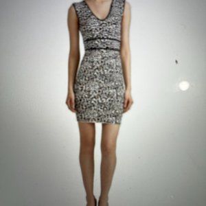 BCBG  Animal print Cocktail Dress